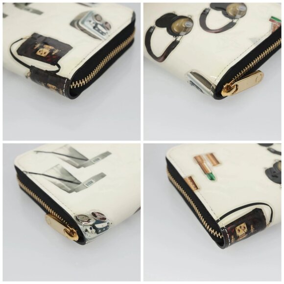 LOUIS VUITTON Vernis Sticker Print Nicola Geschier White M50372 Auth 141690V - Picture 14 of 16